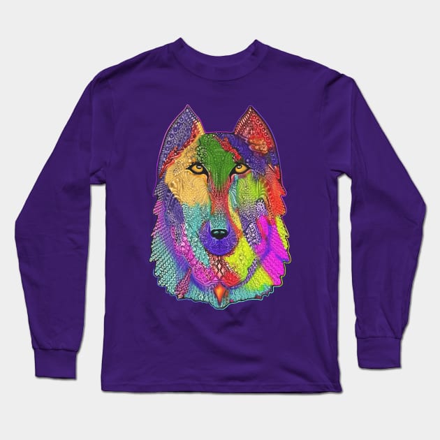 Wolf Long Sleeve T-Shirt by A For Animals